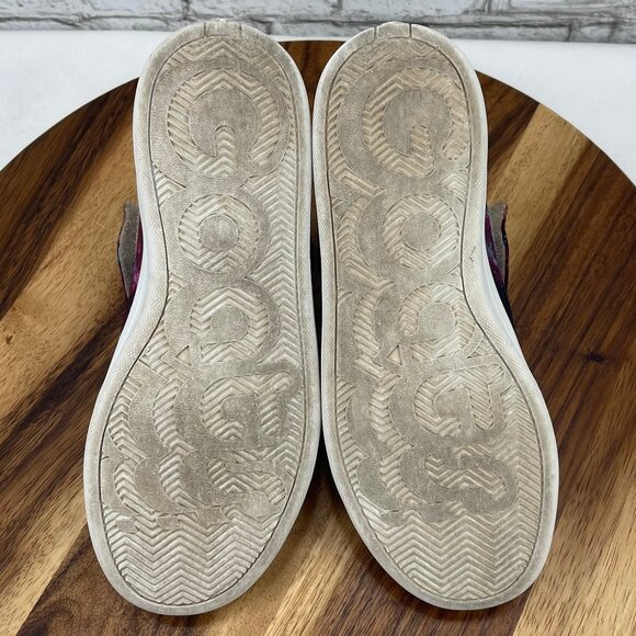 Goats Youth Kids Sz. 3 Galaxy Nebula Space Print Hook & Loop Sneakers Shoes - Picture 11 of 15